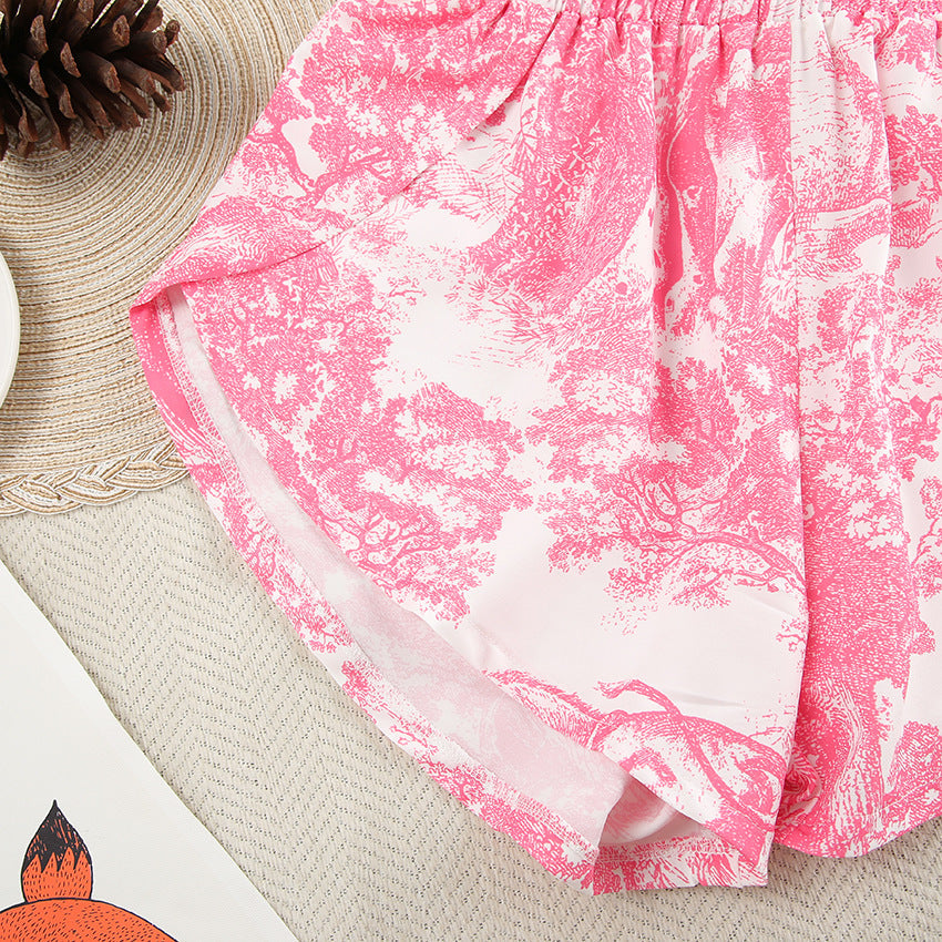 Print Soft Loose Homewear Sets