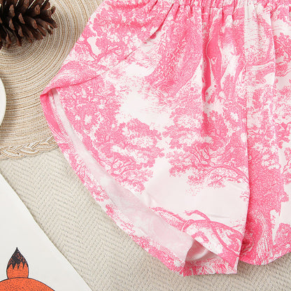 Print Soft Loose Homewear Sets