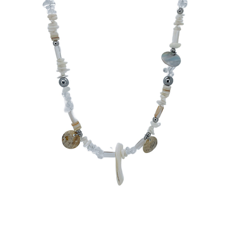Beach Style Irregular Shell Beaded Necklace