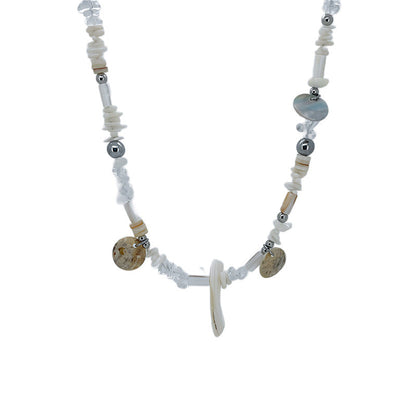 Beach Style Irregular Shell Beaded Necklace