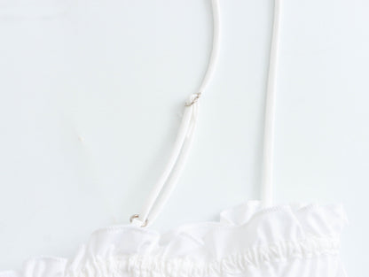 Simple Bowknot Spaghetti Strap Crop Top