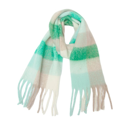 Coloful Plaid Tassel Scarves