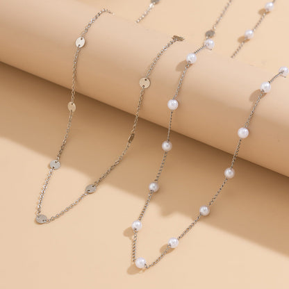 Sexy Pearl Double Layers Waist Chain