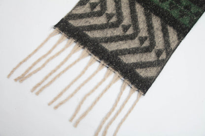 Print Tassel Contrast Color