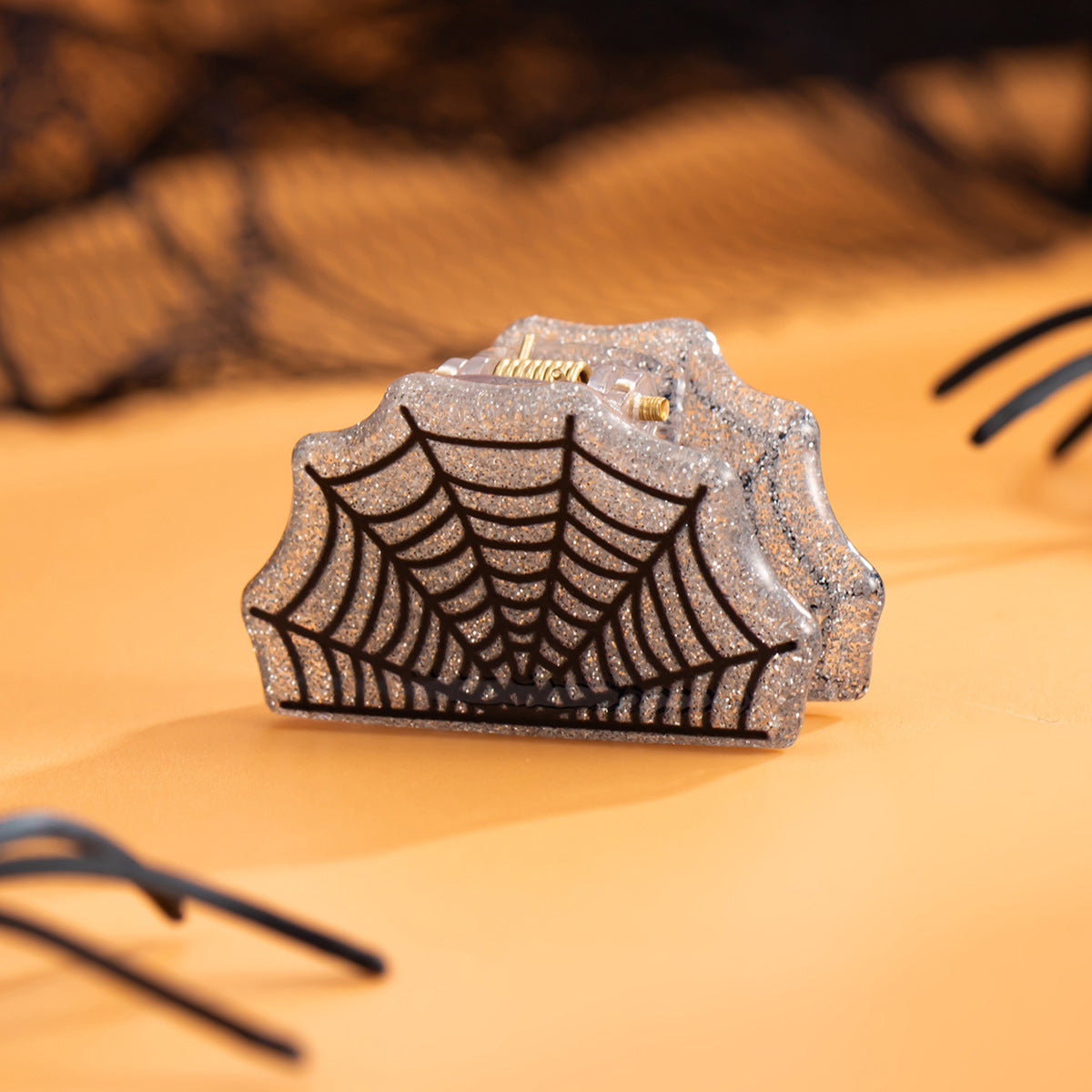 Cute Halloween Spider Ghost Mini Hair Claw