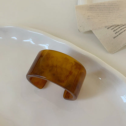 Irregular Acrylic Resin Layered Bracelets