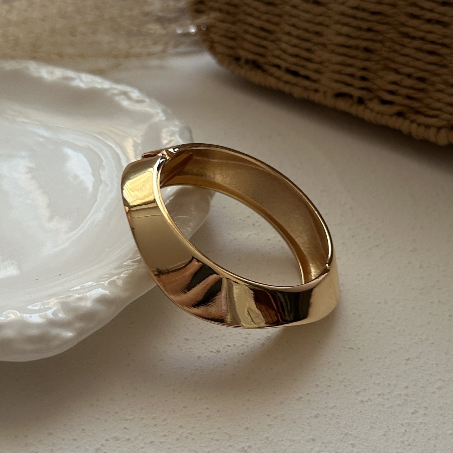 Irregular Layered Smooth Acrylic Bracelets