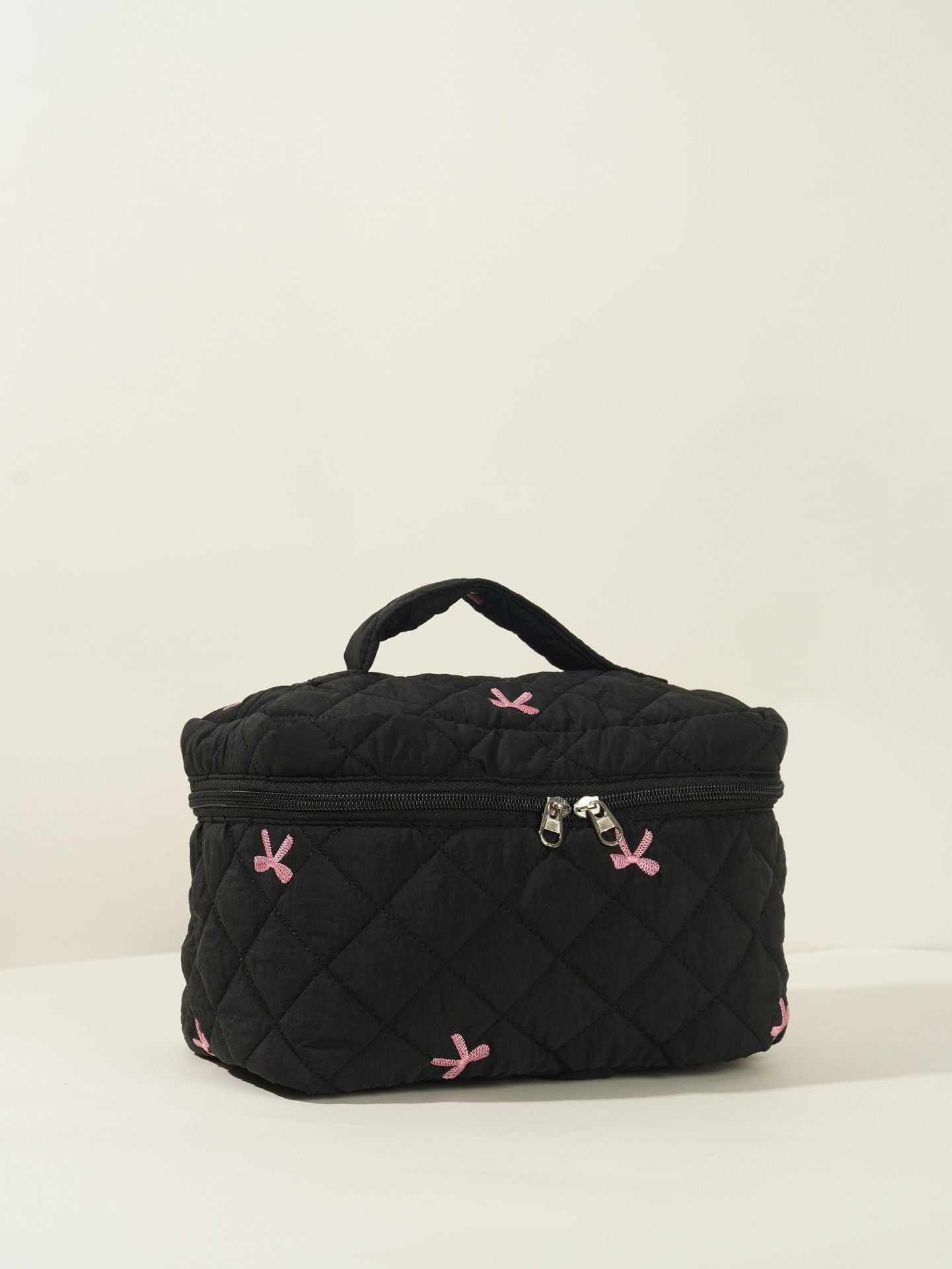 Bows Print Large Capacity Make Up Bag