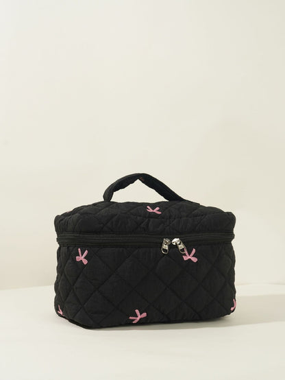 Bows Print Large Capacity Make Up Bag