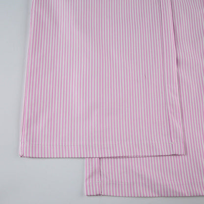 Fashion Color Block Stripe Drawstring Long Pants