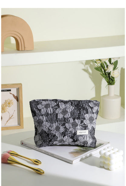 Colorful Embroidery Portable Cosmetic Bag