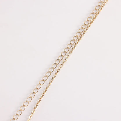Simple Shell Sequin Rhinestone Waist Chain