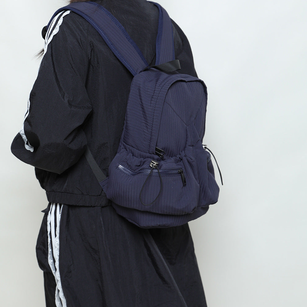 Lightweight Ruffled Portable Backpack