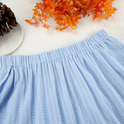 Jacquard Solid Color Soft Sleepwear Sets