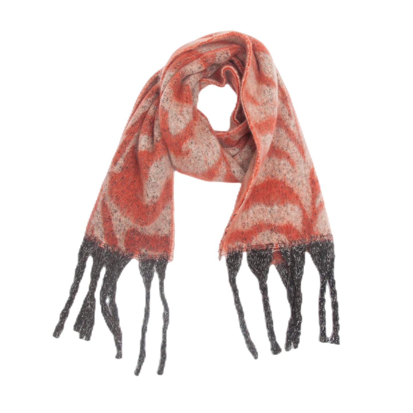 Zebra Print Tassel Scarves