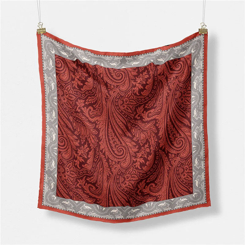 Simple Print Scarf Satin Scarf