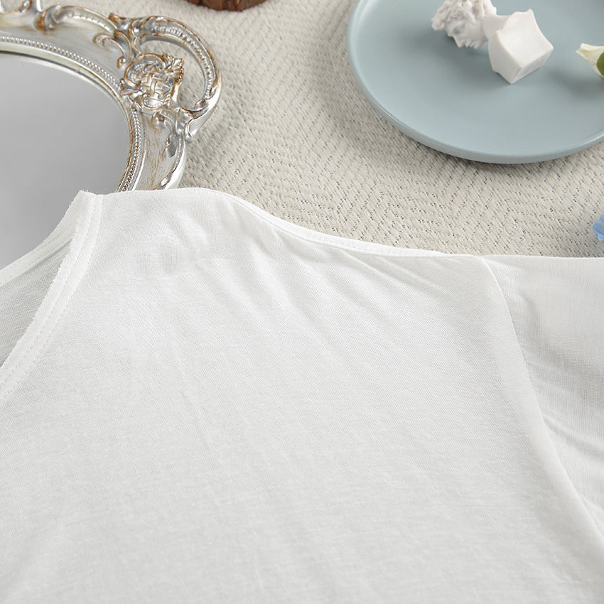 Loose Solid Color Casual Sleepwear Sets