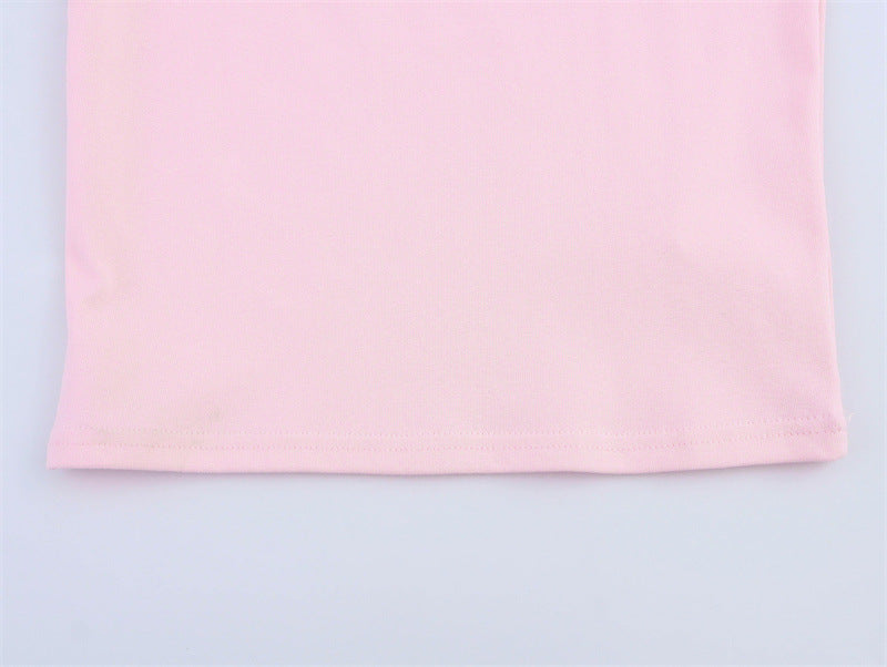 Fashion Sleeveless Crew Neck Crop Top