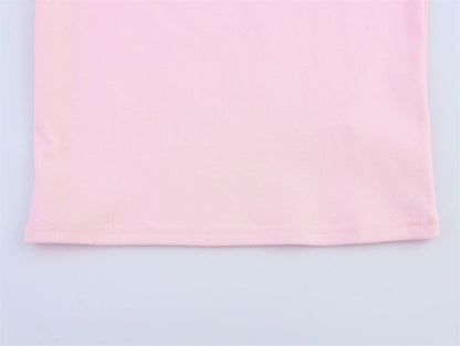 Fashion Sleeveless Crew Neck Crop Top