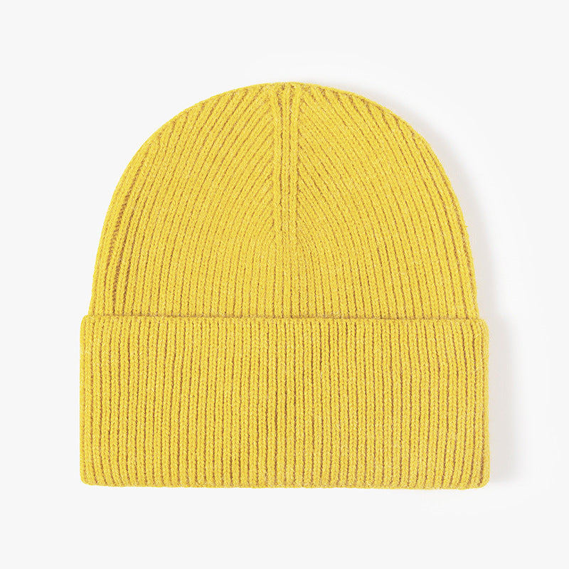 Solid Color Large Size Knit Beanie