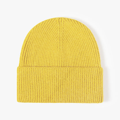 Solid Color Large Size Knit Beanie