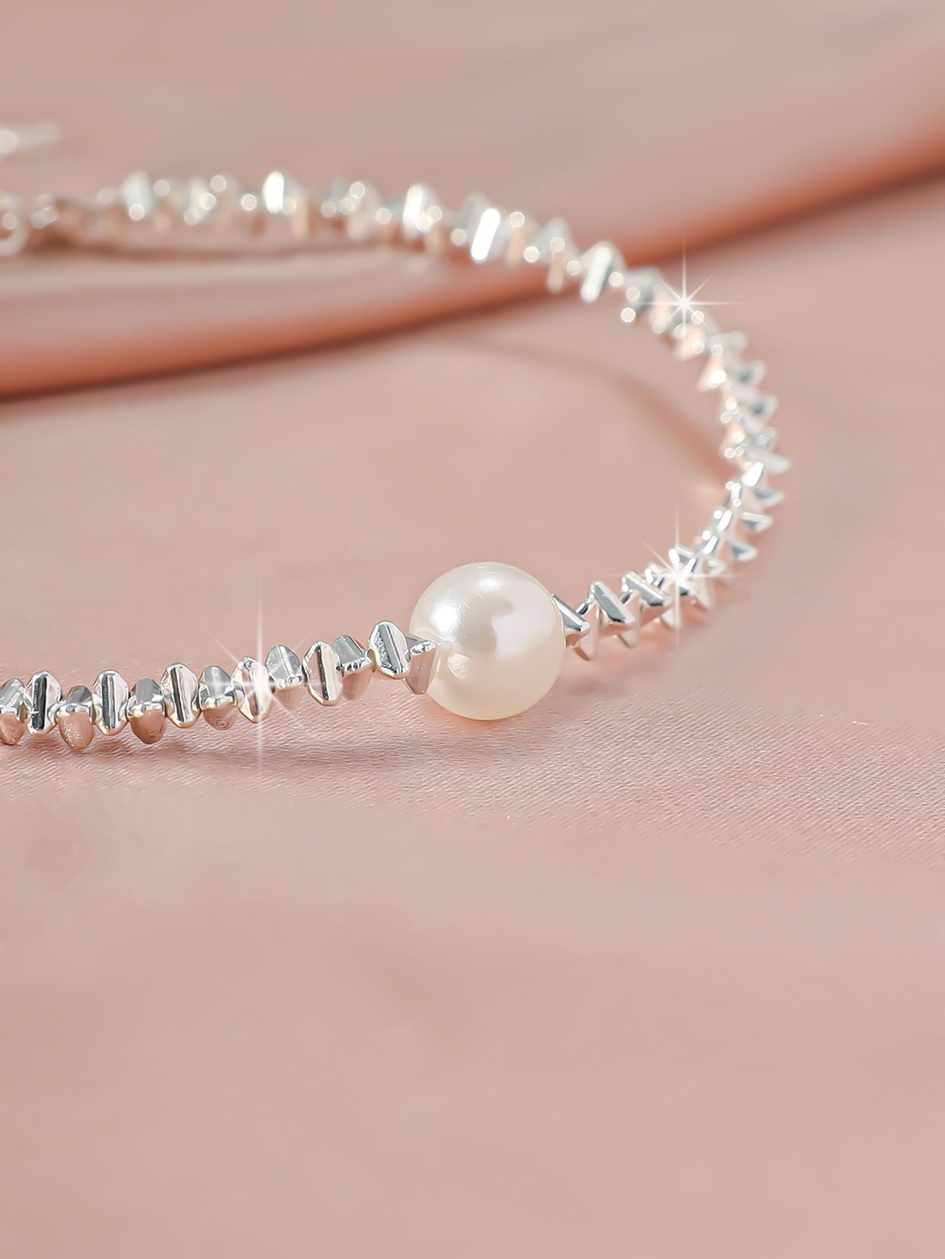 Simple Glitter Double Anklet