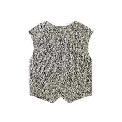 Distressed Solid Color V-Neck Tank Top