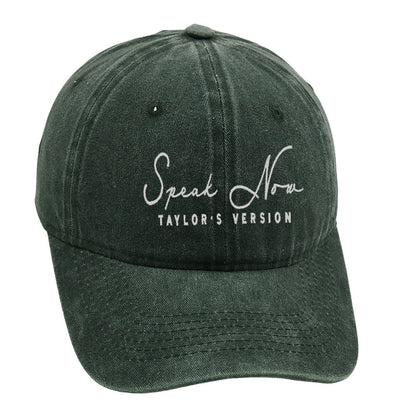 Vintage Letter Embroidered Distressed Baseball Caps