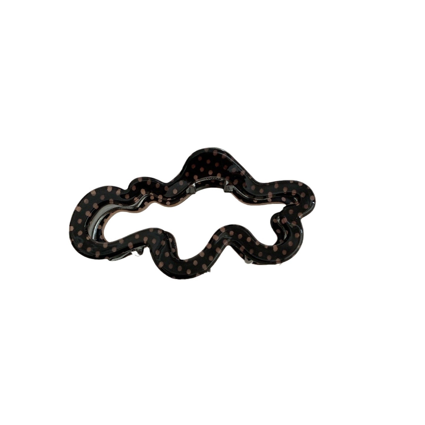 Color Block Polka Dots Hair Claw Clips