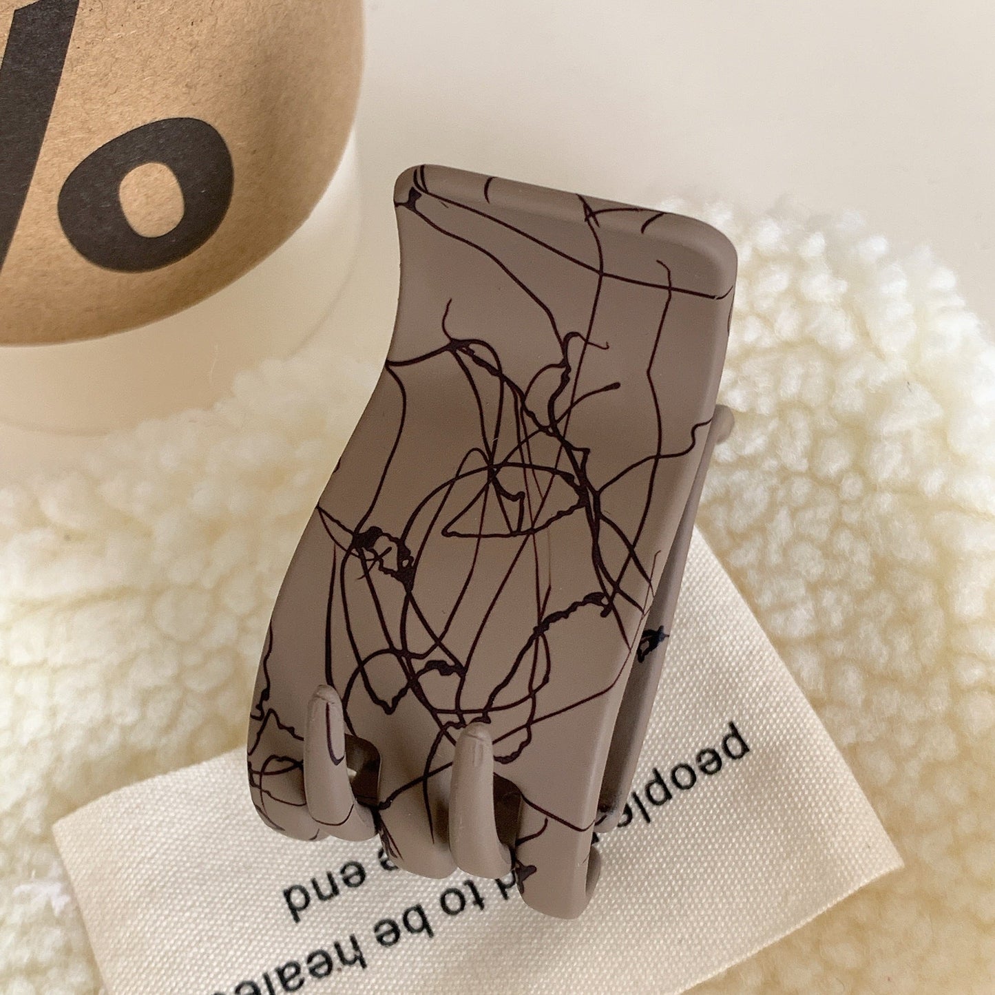 Small Solid Color Claw Clip