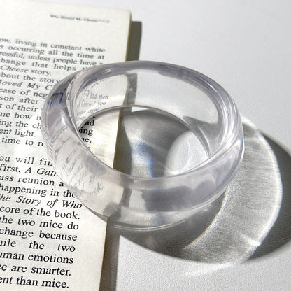 Irregular Wide Acrylic Simple Bracelets