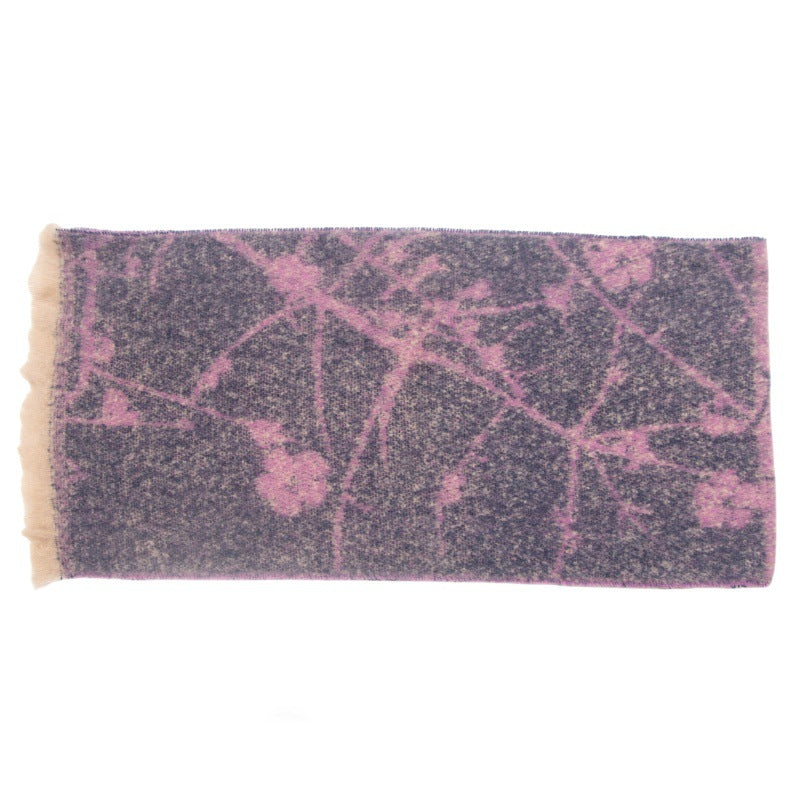 Contrasct Color Floral Print Scarves