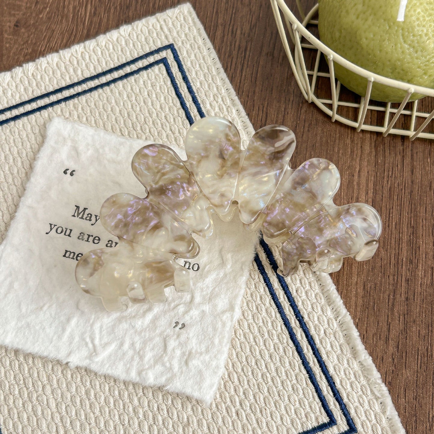 Elegant Geometric Acetate Hair Claw Clips