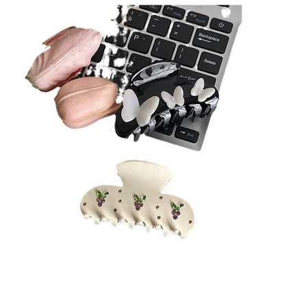 Butterfly Rhinestone Sweet Large Hair Claws