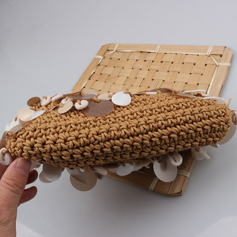 Handmade Shell Sequin Braided Bags