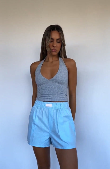 Casual Solid Color Loose Sports Shorts