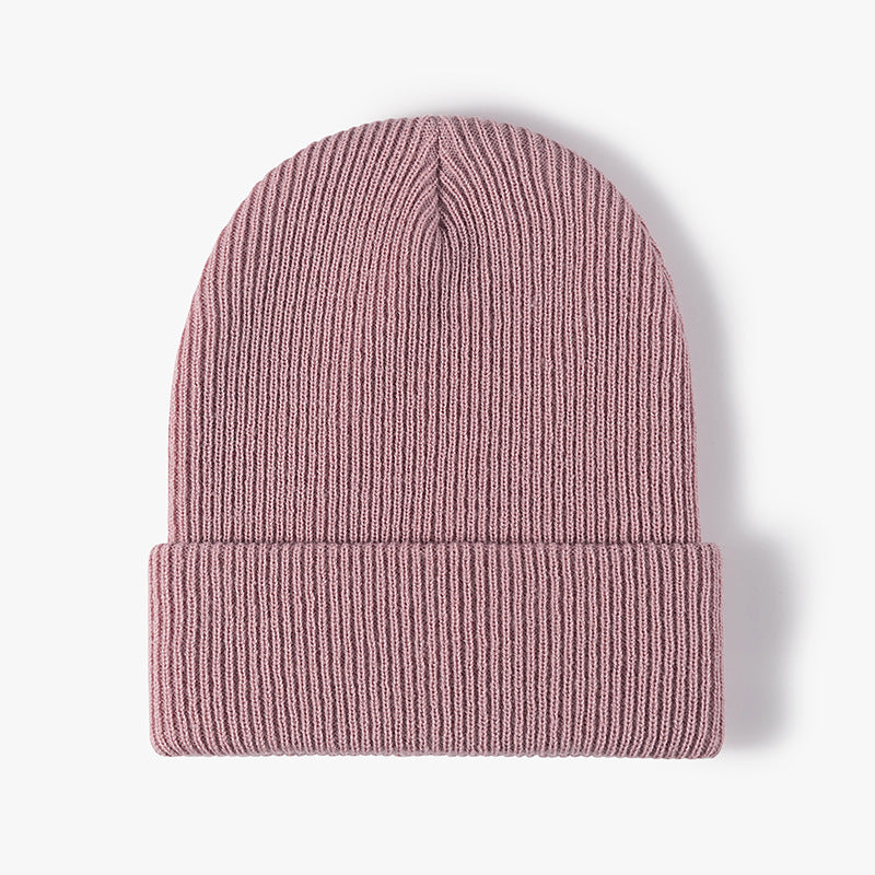 Solid Color Outdoors Thick Knit Beanie