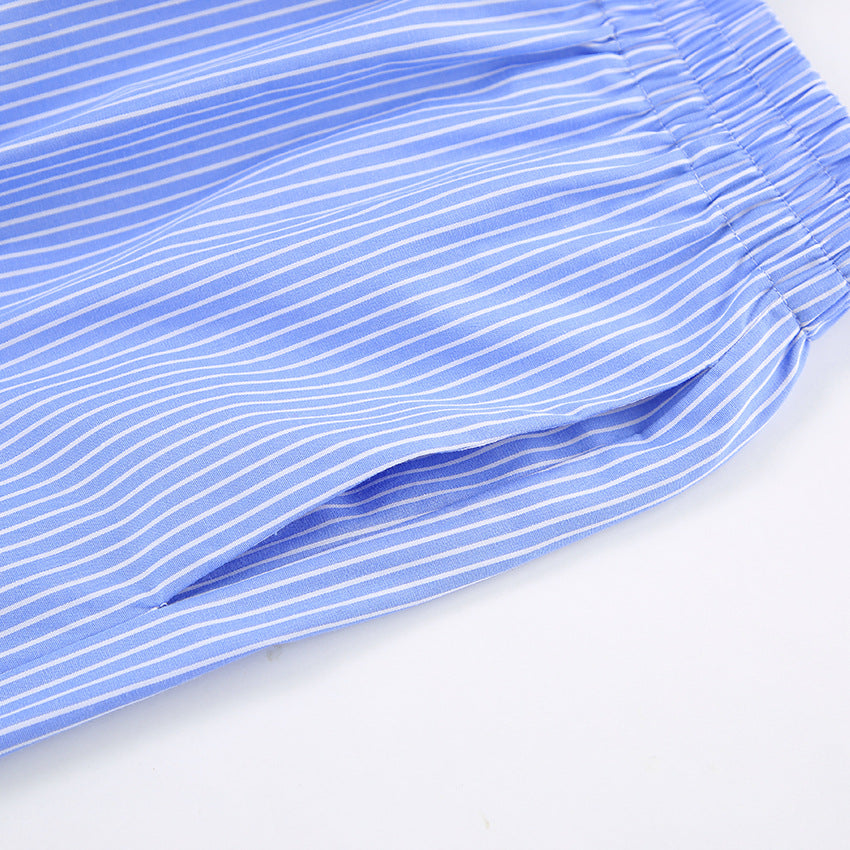 Trendy Striped Tops and Pants Sets