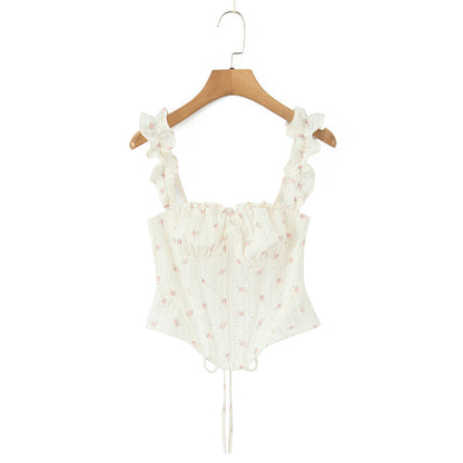 Trendy Floral Crop Top and Skirt Set