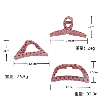 Cute Polka Dots Geometric Hair Claw