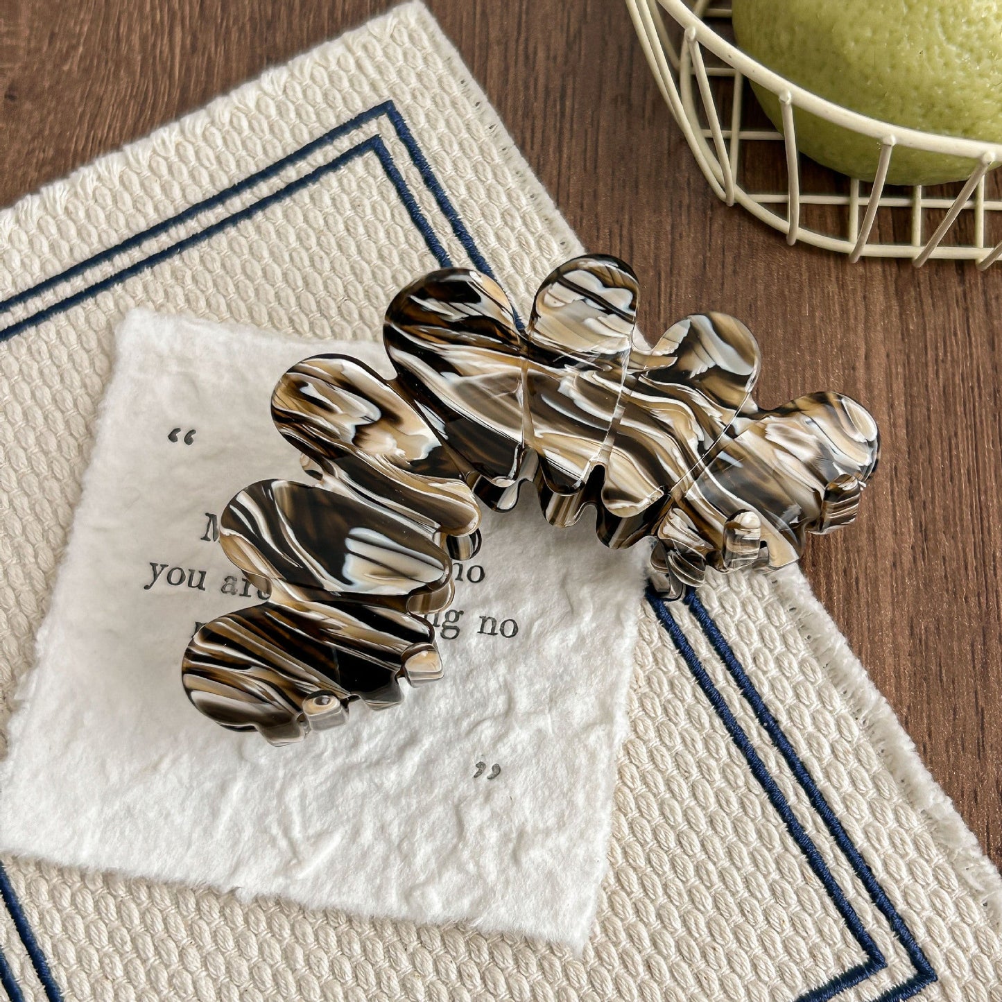 Elegant Geometric Acetate Hair Claw Clips