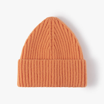 Solid Color Warm Knit Beanie