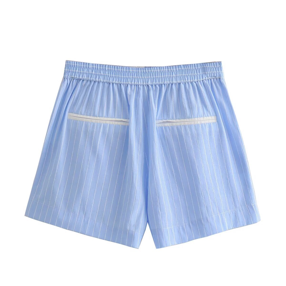 Casual Striped Shirt and Shorts Sets