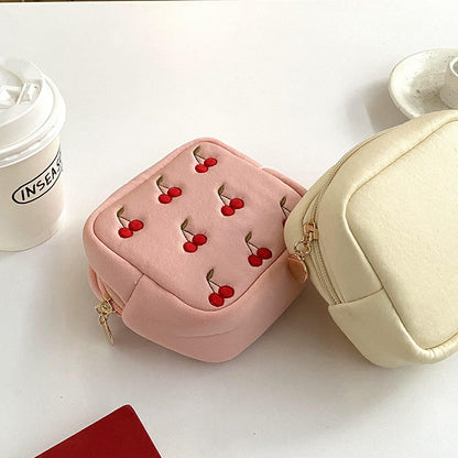 Square Cherry Sweet Cosmetic Bag