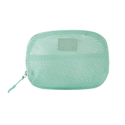 Solid Color Mesh Mini Make Up Bags