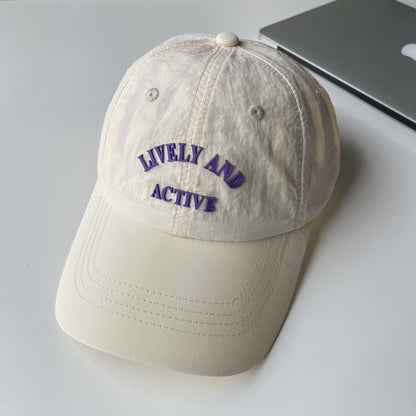 Summer Minimalist Letter Print Baseball Cap