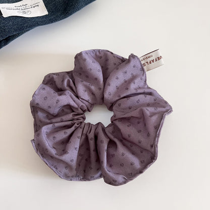 Striped Floral Sweet Scrunchie Hair Tie