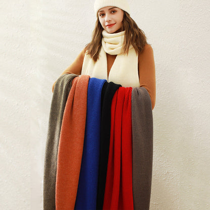 2+ Solid Color Simple Knit Scarves