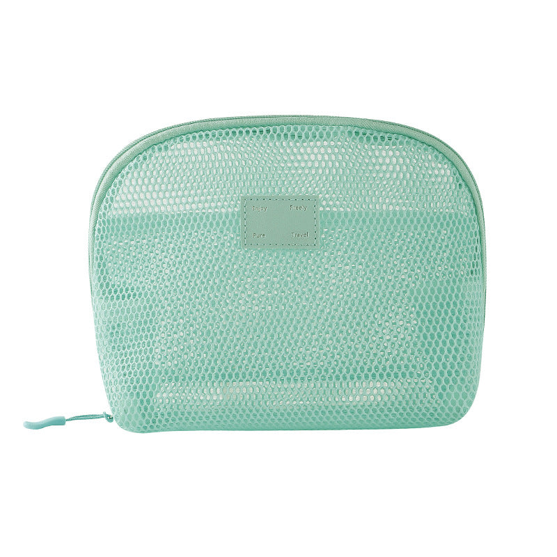 Solid Color Mesh Mini Make Up Bags
