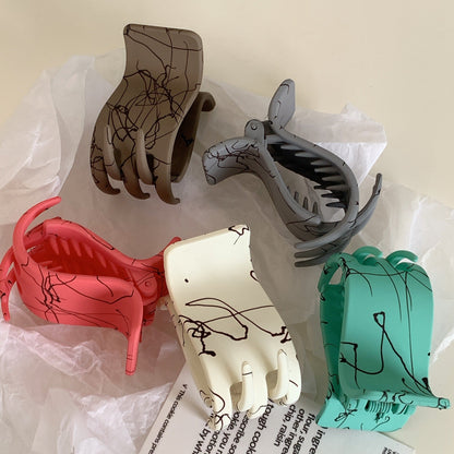 Small Solid Color Claw Clip